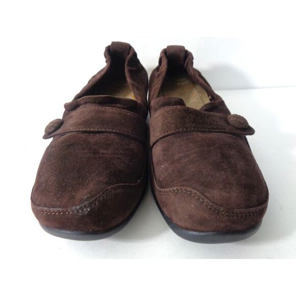 DANSKO US 7.5M 8M 271145020 Carol Chocolate Brown Suede Slip On Loafer Shoes - Picture 2 of 8